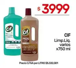 Nini Mayorista Cif limp.liqu. varios oferta