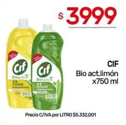 Nini Mayorista Cif bio act.limón oferta