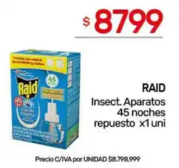 Nini Mayorista Raid insect. aparatos oferta