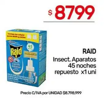 Nini Mayorista Raid insect. aparatos oferta