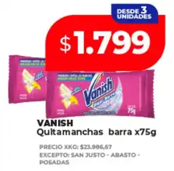 Supermayorista Vital Vanish quitamanchas barra oferta