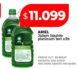Supermayorista Vital Ariel jabon liquido platinum oferta
