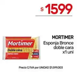 Nini Mayorista Mortimer esponja bronce doble cara oferta