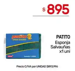 Nini Mayorista Patito esponja salvauñas oferta