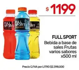 Nini Mayorista Full sport bebida a base de sales frutas varios sabores oferta