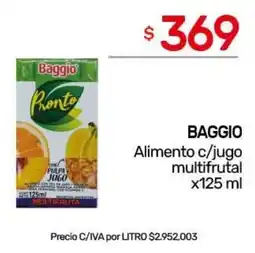 Nini Mayorista Baggio alimento c/jugo multifrutal oferta
