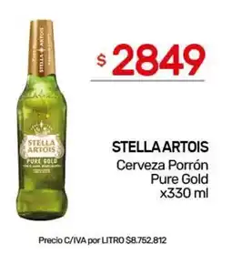 Nini Mayorista Stella artois cerveza porrón pure gold oferta
