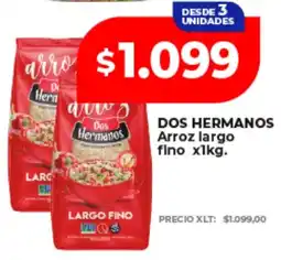 Supermayorista Vital Dos hermanos arroz largo fino oferta