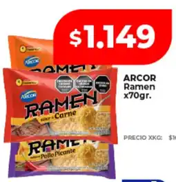 Supermayorista Vital Arcor ramen oferta