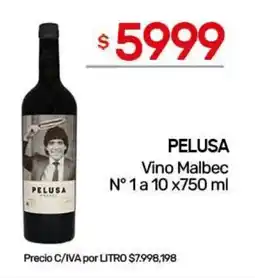 Nini Mayorista Pelusa vino malbec oferta