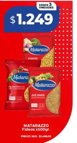 Supermayorista Vital Matarazzo fideos oferta