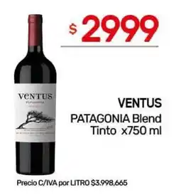 Nini Mayorista Ventus patagonia blend tinto oferta