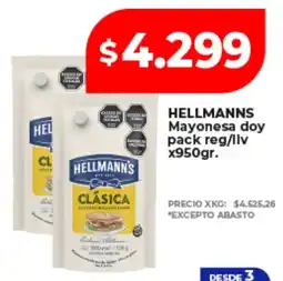 Supermayorista Vital Hellmanns mayonesa doy pack reg/liv oferta
