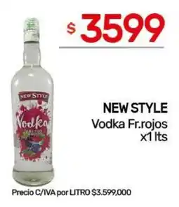 Nini Mayorista New style vodka fr. rojos oferta