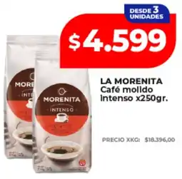 Supermayorista Vital Morenita café molido intenso oferta