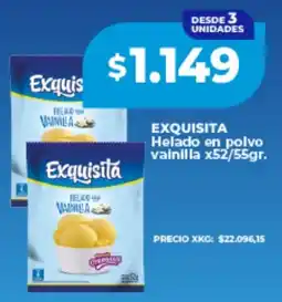 Supermayorista Vital Exquisita helado en polvo vainilla oferta