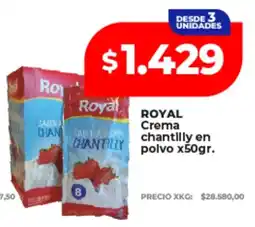 Supermayorista Vital Royal crema chantilly en polvo oferta