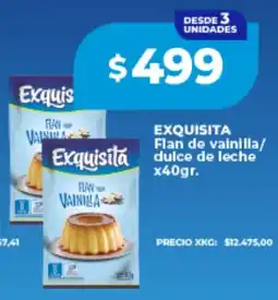 Supermayorista Vital Exquisita flan de vainilla/dulce de leche oferta