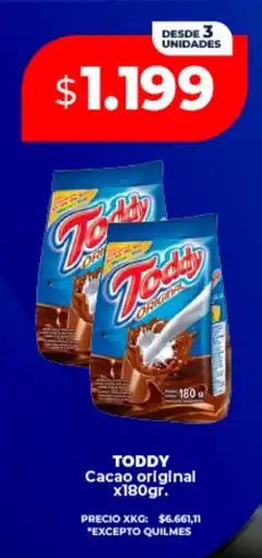 Supermayorista Vital Toddy cacao original oferta