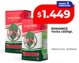 Supermayorista Vital Romance yerba mate oferta