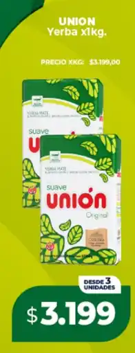 Supermayorista Vital Union yerba x1kg oferta
