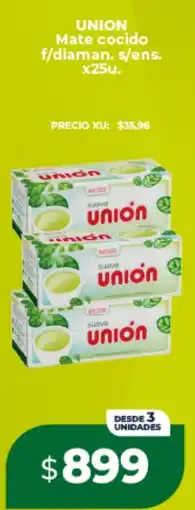 Supermayorista Vital Union mate cocido f/diaman. s/ens. oferta