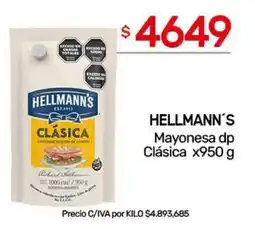 Nini Mayorista Hellmann's mayonesa dp clásica oferta