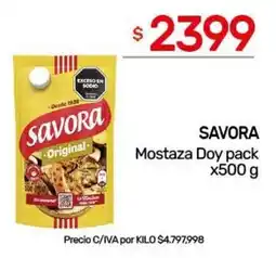 Nini Mayorista Savora mostaza oferta