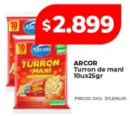 Supermayorista Vital Arcor turrón de maní oferta