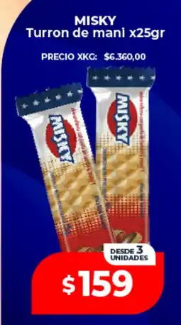 Supermayorista Vital Misky turrón de maní oferta