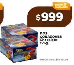 Supermayorista Vital Dos corazones chocolate oferta