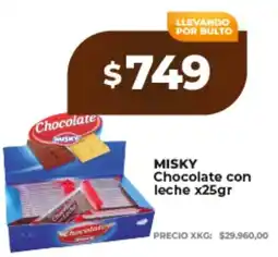 Supermayorista Vital Misky chocolate con leche oferta