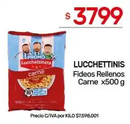 Nini Mayorista Lucchettinis fideos rellenos carne oferta