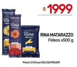 Nini Mayorista Rina Matarazzo fideos oferta