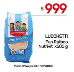 Nini Mayorista Lucchettini pan rallado oferta