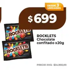Supermayorista Vital Rocklets chocolate confitado oferta