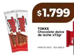 Supermayorista Vital Tokke chocolate dulce de leche oferta