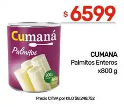 Nini Mayorista Cumaná palmitos enteros oferta