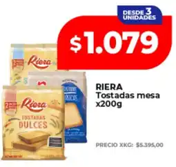 Supermayorista Vital Riera tostadas mesa oferta