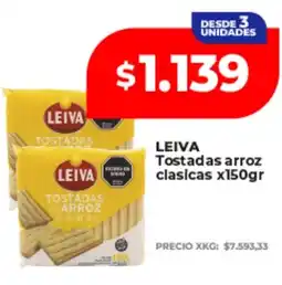 Supermayorista Vital Leiva tostadas arroz clasicas oferta