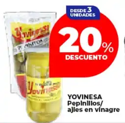 Supermayorista Vital Yovinesa pepinillos/ajies en vinagre oferta