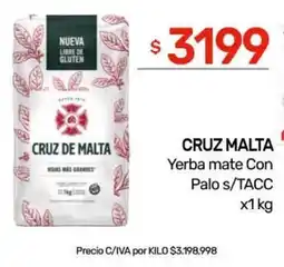 Nini Mayorista Cruz de Malta yerba mate con palo s/tacc oferta