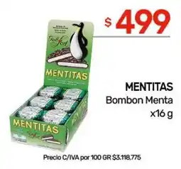 Nini Mayorista Mentitas bombon menta oferta