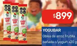 Nini Mayorista Yogubar oblea de arroz frutilla bañada c/yogurt oferta