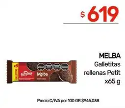 Nini Mayorista Melba galletitas rellenas petit oferta
