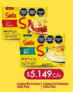 Nini Mayorista Sadia lasagna mix de queso | Sadia lasagna a la bolognesa oferta