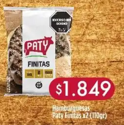 Nini Mayorista Paty hamburguesas finitas oferta