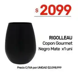 Nini Mayorista Rigolleau copon gourmet negro mate oferta