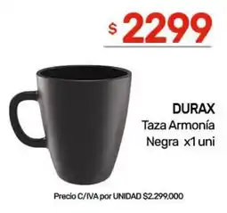 Nini Mayorista Durax taza armonía negra oferta