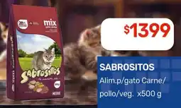 Nini Mayorista Sabrositos alimento para gato carne/pollo/veg oferta